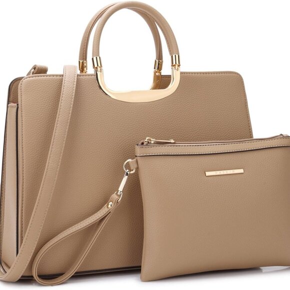 Womens Handbag Top Handle Shoulder Bag Tote Satchel Purse Work Bag with Matching